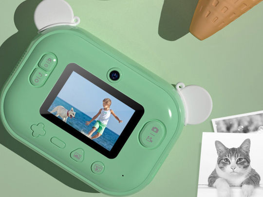 Instant Kids Παιδική Φωτογραφική Μηχανή 12MP με Θερμική Εκτύπωση Dinosaur Μπλε