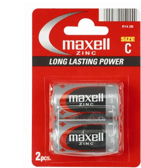 Maxell Цинкови батерии Цинк C 1.5V 2бр