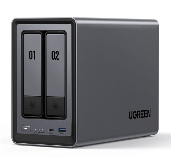 Ugreen DXP2800 NAS Turn cu 2 sloturi pentru HDD/SSD | Skroutz Romania