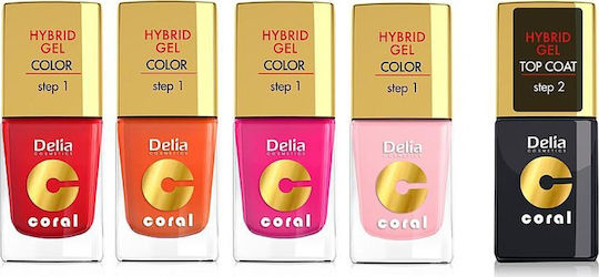 Delia Cosmetics Glossy Βερνίκι Νυχιών Μακράς Διαρκείας 102 Romantic Rose 11ml
