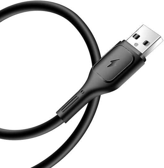 Wiwu Data Regular USB to Lightning / Type-C / micro USB Cable 3.1A Μαύρο 1m