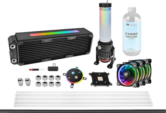 Thermaltake Pacific M360 Plus D5 Hard Tube Kit AIO CPU Liquid Cooling With 3 Fans 120mm And RGB Lighting