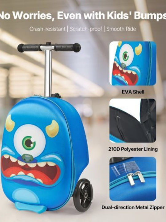 Vevor Παιδική Βαλίτσα Ταξιδίου Καμπίνας Blue με 4 Ρόδες
