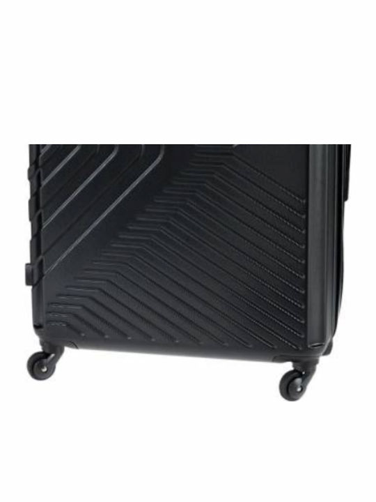 Polo Oslo Cabin Hard Black Suitcase With 4 Wheels Height 55cm