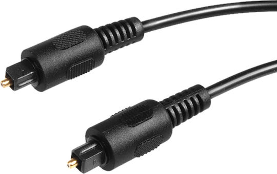 Maclean Energy Optical Audio Cable TOS male - TOS male Μαύρο 1m (MCTV-639)