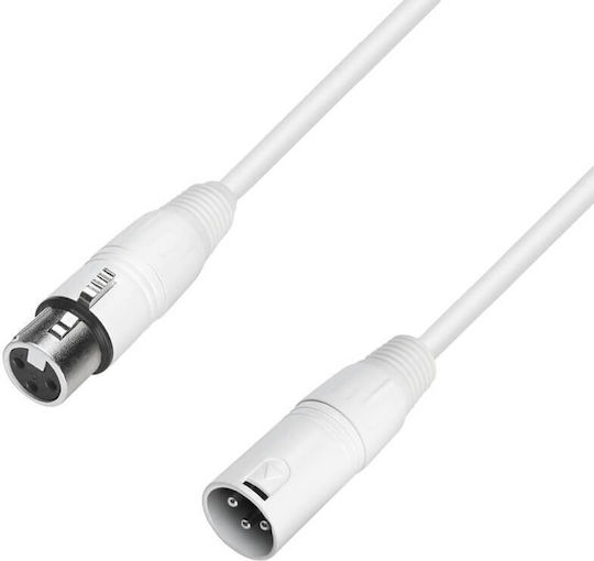Adam Hall Cable XLR male - XLR female Πολύχρωμο 1m (AH-K4MMF0100-SNOW)