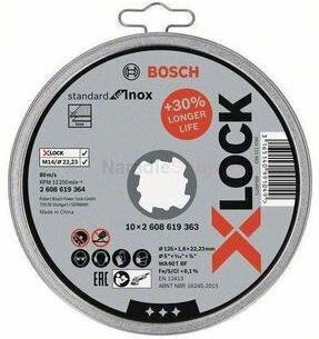 Bosch X-lock Standard Δίσκος Κοπής Μετάλλου