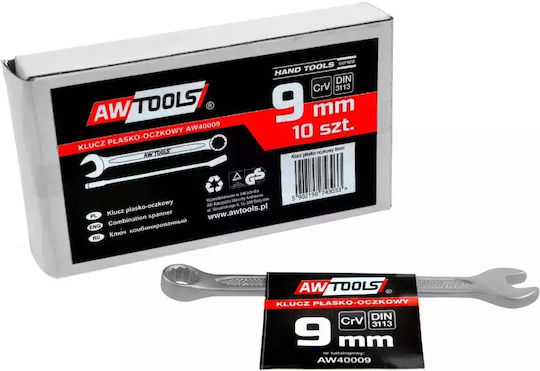Awtools Crv Ring Wrench Din3113 Size 9 Mm