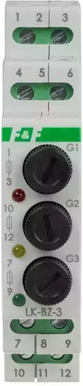 F&f F F Indicator Lamp 3f + Modular Fuse Block 3p For Replaceable Topical Inserts Lk-bz-3 K