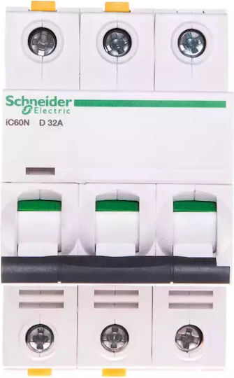 Schneider Electric Автоматичен Прекъсвач 32Спецификация Триполюсен AC A9F05332