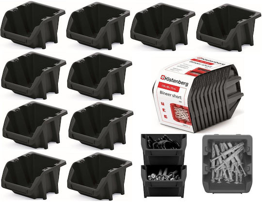 Prosperplast Plastic Tool Bin Organiser W18xD9.8xH11.8cm 10pcs