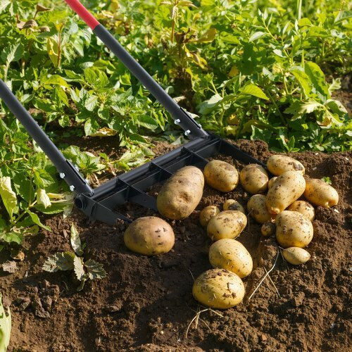 Vevor 5 Tines Broad Fork Garden Tool U-shaped Pitch Fork Gardening Spading