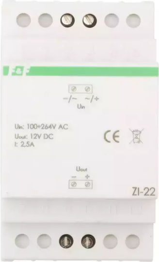 F&F Τροφοδοτικό Ράγας με Έξοδο 160V και Ισχύ 30W 2.5A