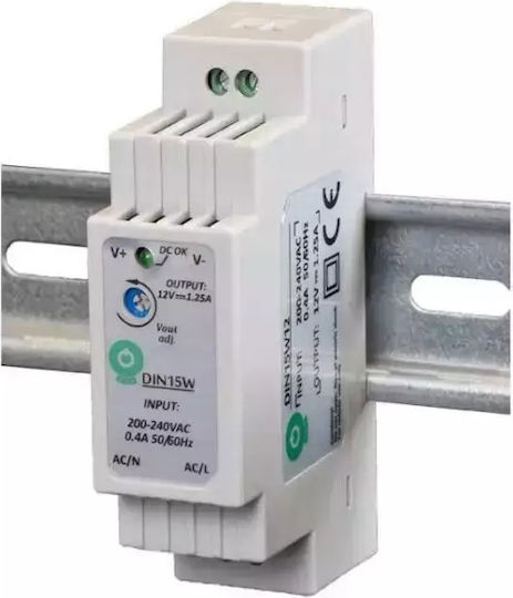 Sursă de alimentare pe șină DIN 24V 15W 0.6A Pos