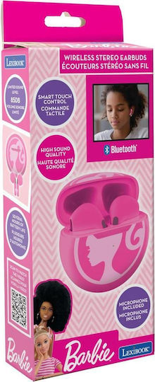Lexibook Barbie Earbud Bluetooth Handsfree Căști cu Carcasă de Încărcare Roz