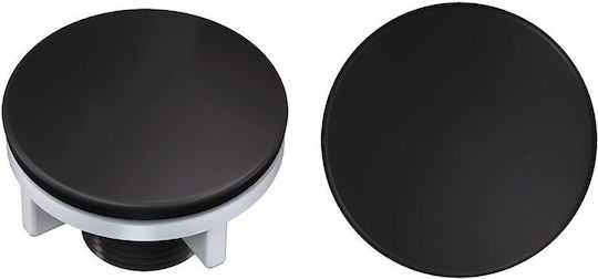 GraniteQ Drop-In Chiuvetă din Granit Sintetic cu robinet L62xW44cm Negru