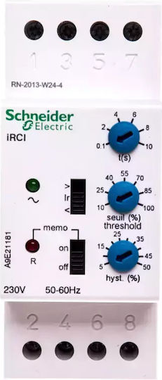 Schneider Electric Acti 9 iRCI Επιτηρητής Τάσης Ράγας A9E21181