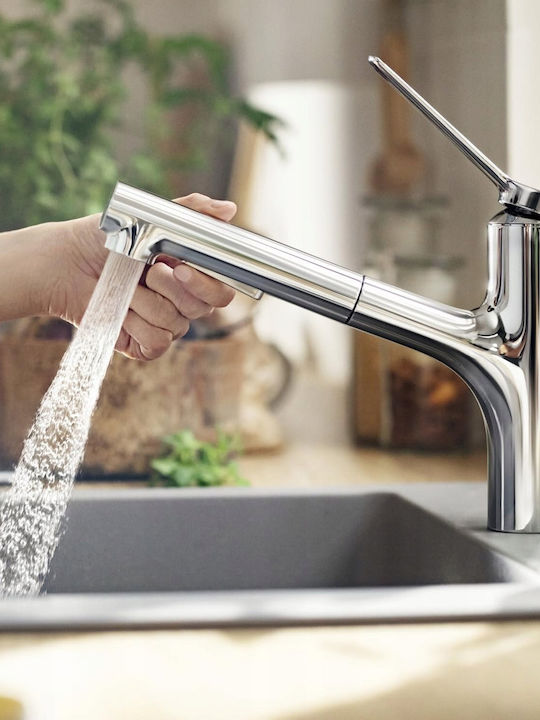 Hansgrohe Baterie de bucătărie pe blat gri