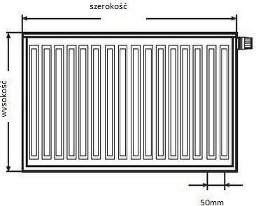 Kermi Panelheizkörper Doppelsäule 22/600/900 1035.44kcal/h