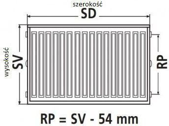 Kermi Panel Radiator Body 10/600/1100 933.1kcal/h