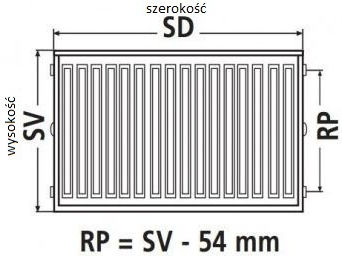 Kermi Panel Radiator Body Single-column 11/600/1000 678.54kcal/h