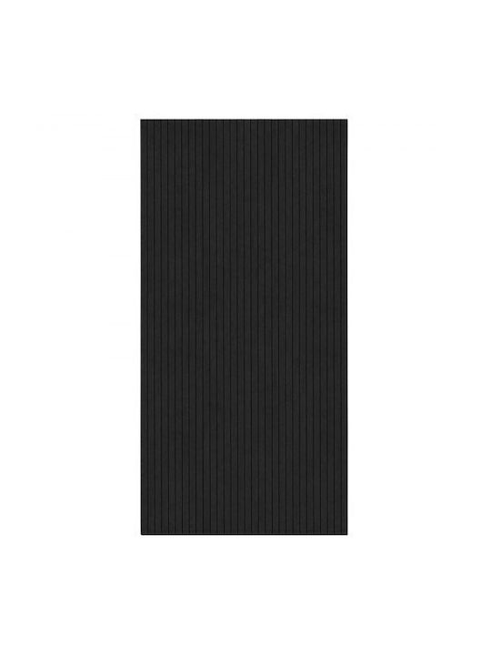 3D Wandpaneele mit Kleber / Selbstklebend Schwarz 47,2x23,6x0,4cm 5Stücke
