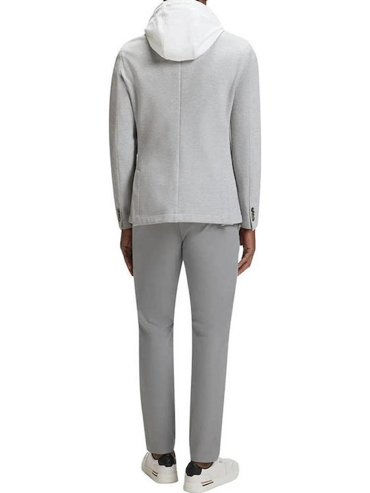 Herren Jacke mit Kapuze Light Gray