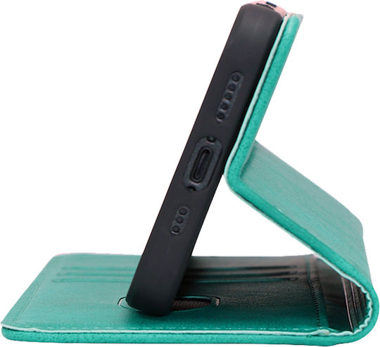 Vintage Wallet Case Magnet Wallet Sonique Motorola Edge 50 Neo 5G Green