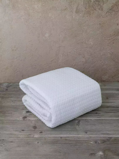 Nima Κουβέρτα Ξενοδοχείου King Size Πικέ Λευκή 270x270cm Habit