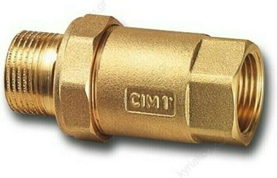 Cimberio Ρακόρ Σύνδεσης Σωλήνα Ορειχάλκινο 1/2" CIM341