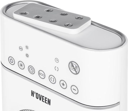 N'Oveen Ceramic Fan Heater Room Floor White 2000W