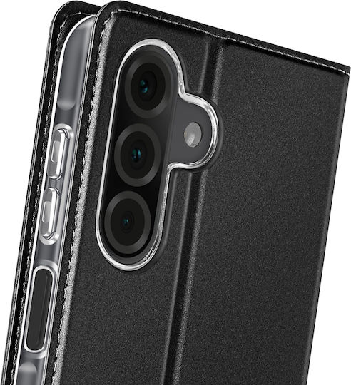 Dux Ducis Case Samsung Galaxy A26 Satin Effect Card Holder Video Holder Black