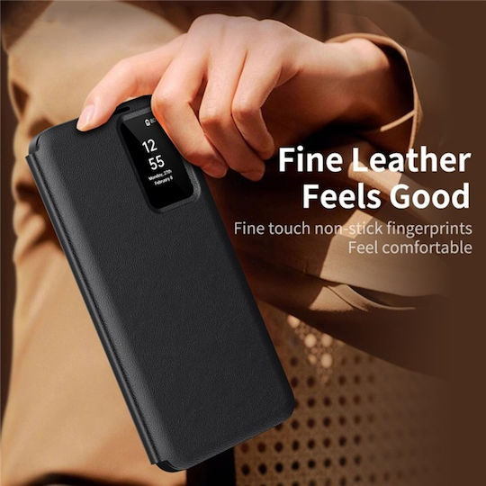 Wallet Δερμάτινο Μαύρο (Galaxy S24 Ultra)