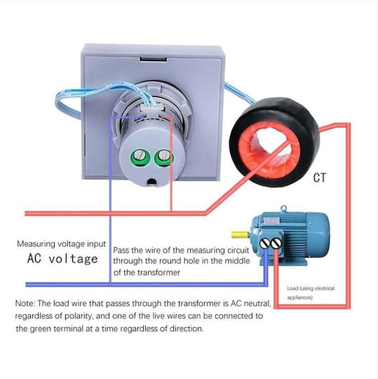Sinotimer Voltmetru Panou Electric Digital Monofazic
