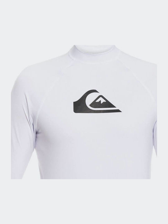 Quiksilver All Time Men's Long Sleeve Sun Protection Shirt White