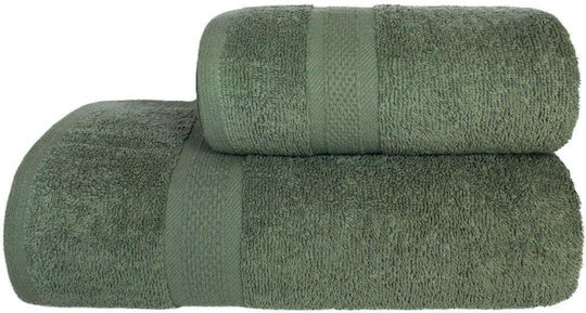 Faro Face Towel 50x90cm Green Weight 450gsm