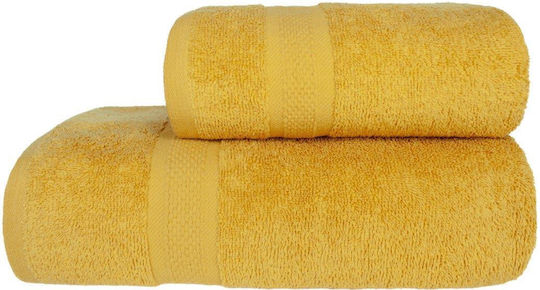 Faro Face Towel 50x90cm Honey Yellow Weight 450gsm
