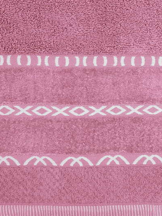 Detexpol Handtuch 30x50εκ. Rosa Gewicht 550gr/m²