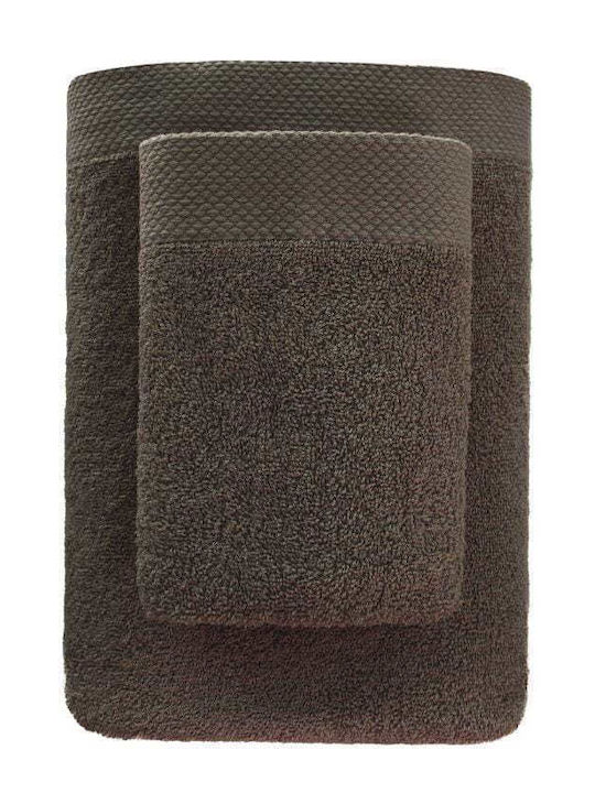 Faro Badehandtuch 70x140εκ. Brown Gewicht 500gr/m²