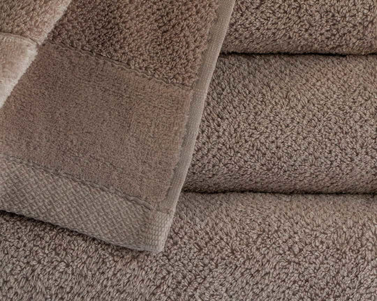 Detexpol Πετσέτα Χεριών 30x50εκ. Beige Taupe Βάρους 550gr/m²