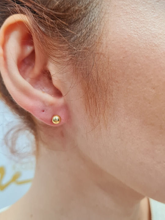 Mentzos Earrings made of Silver Gold Plated