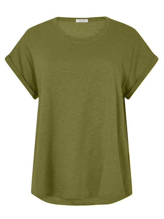 Ärmel Damen Sport Bluse Grün
