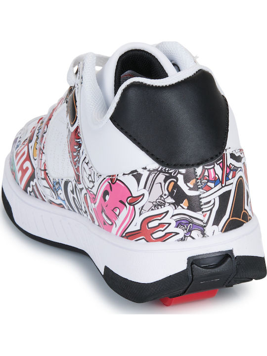 Kinder Sneakers mit Rollen Weiß