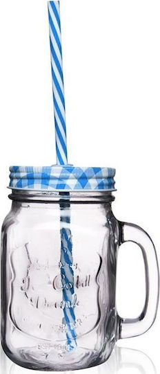 Orion Glass Water made of Glass with straw 450ml