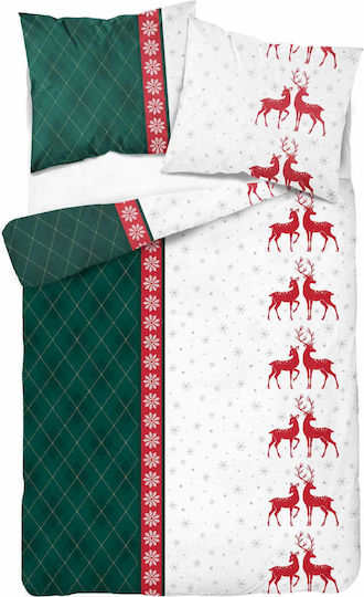 Detexpol Elektrische Gitarren Einzelbett 140x200 Green Checkered