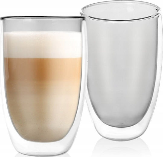 Orion Σετ Ποτήρια Καφέ/Freddo από Γυαλί 460ml 2τμχ