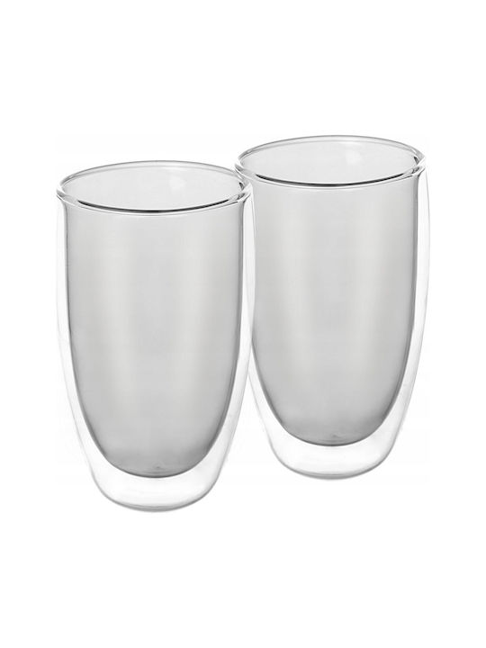Orion Σετ Ποτήρια Καφέ/Freddo από Γυαλί 460ml 2τμχ