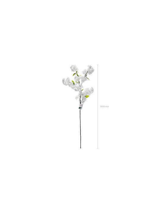 Artificial Flower Blooming Cherry 97 Cm White