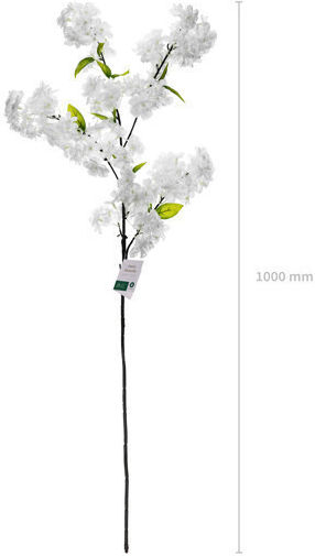 Künstliche Blume Blüte Kirsche 97 cm Weiße