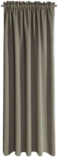 Eurofirany Curtain Blackout with Tunnel Logan Beige 350449 135x270cm